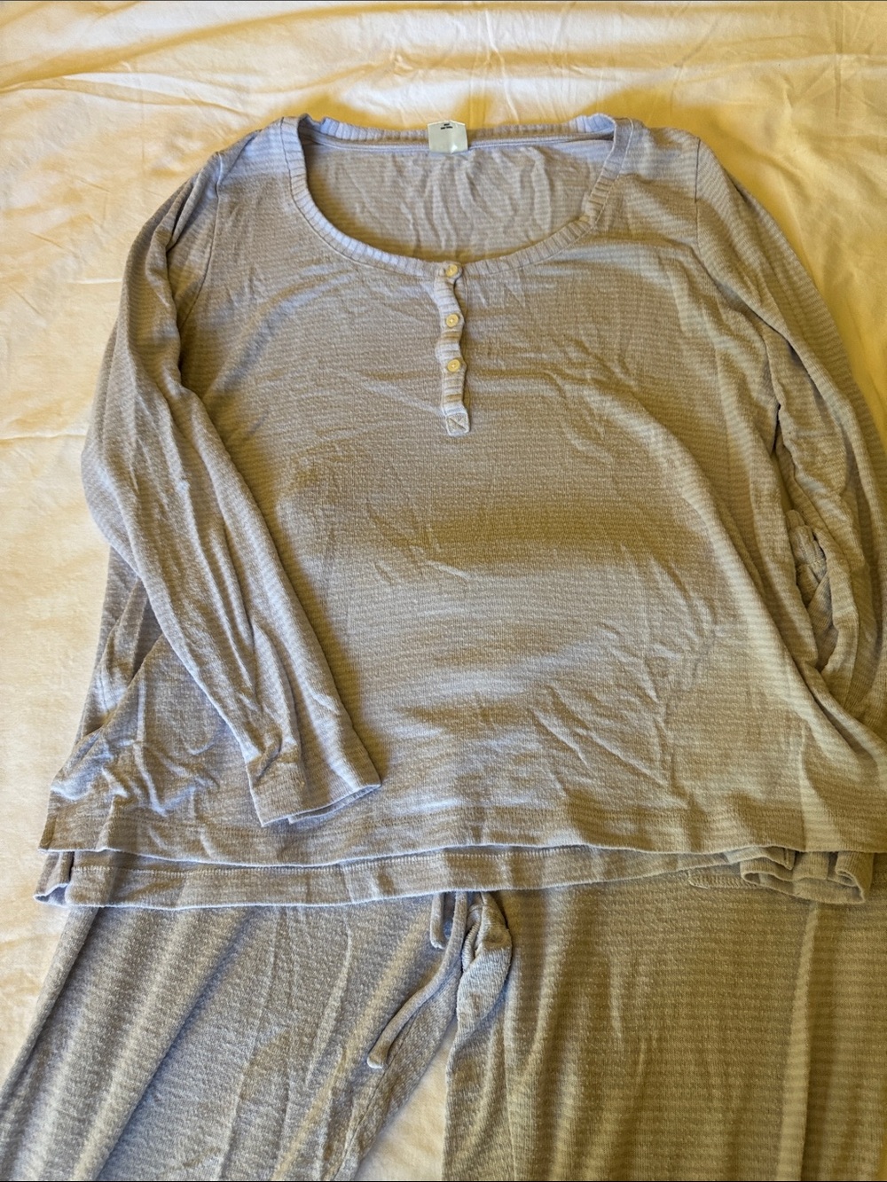 Women’s Cozy Long-Sleeve Knit Pajama Set - blue